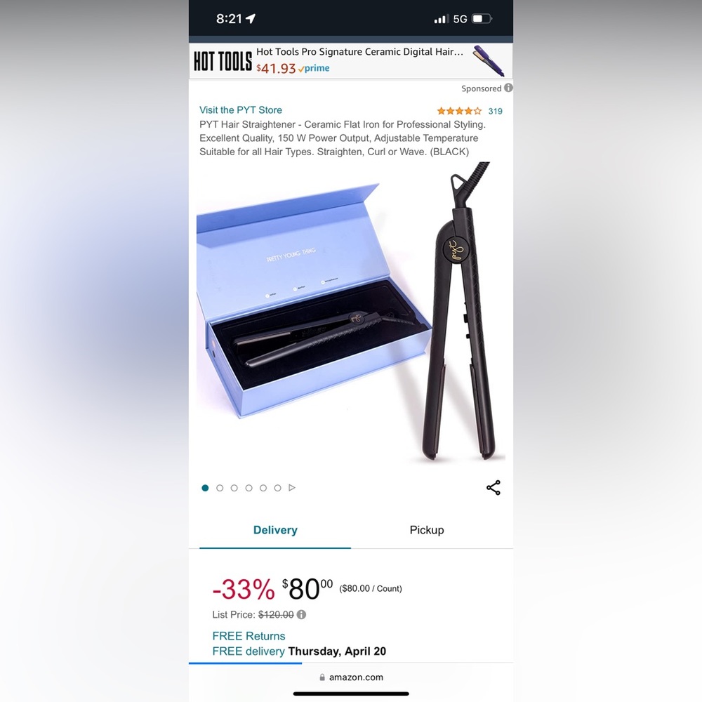 Pyt flat iron BRAND NEW!